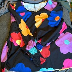 Long sleeve flower shirt